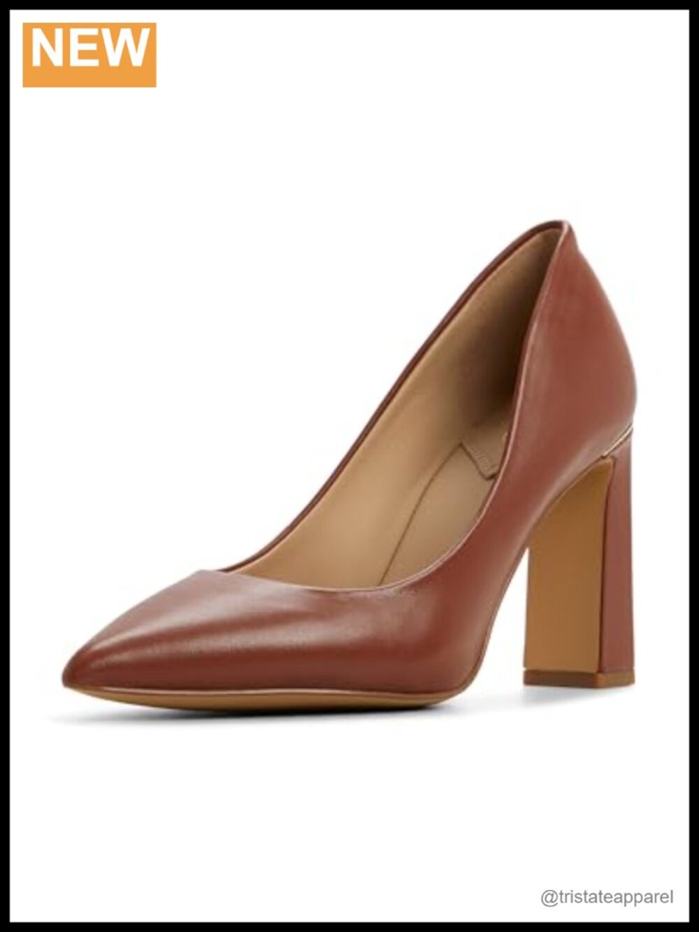 ALDO Seirith Leather Block Heel Pump Women's Comfortable Heel